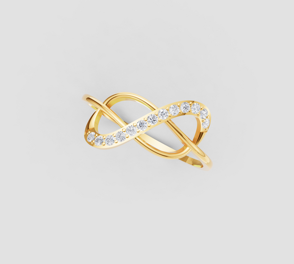 INFINITY KNOT DIAMOND RING