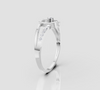 AMORA HEART TWIST DIAMOND RING