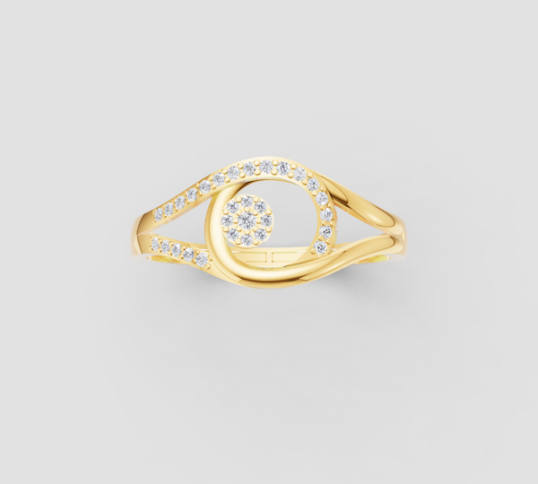 SPARKLING CIRCLE DIAMOND RING