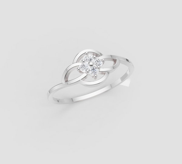TWISTED BLOOM DIAMOND RING