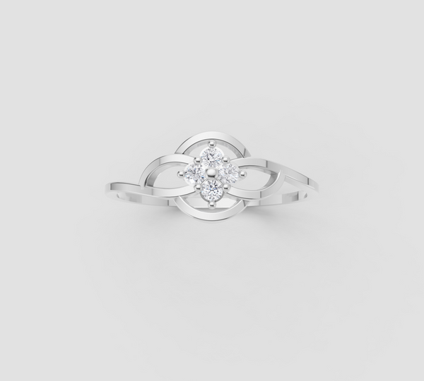 TWISTED BLOOM DIAMOND RING