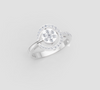 FLORAL STAR HALO RING