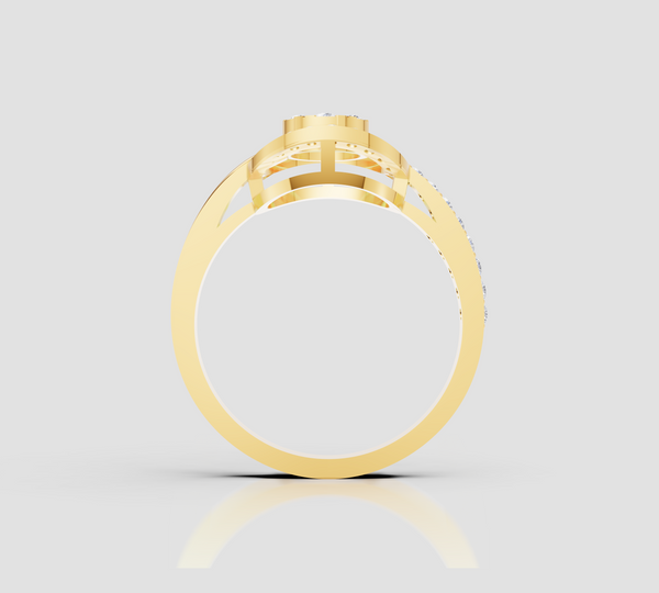 FLORAL STAR HALO RING