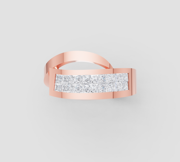 RADIANT STRIP DIAMOND RING