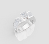 SQUARE CLUSTER DIAMOND RING