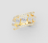 ROYAL SQUARE WAVE DIAMOND RING