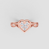 HALO HEART RING