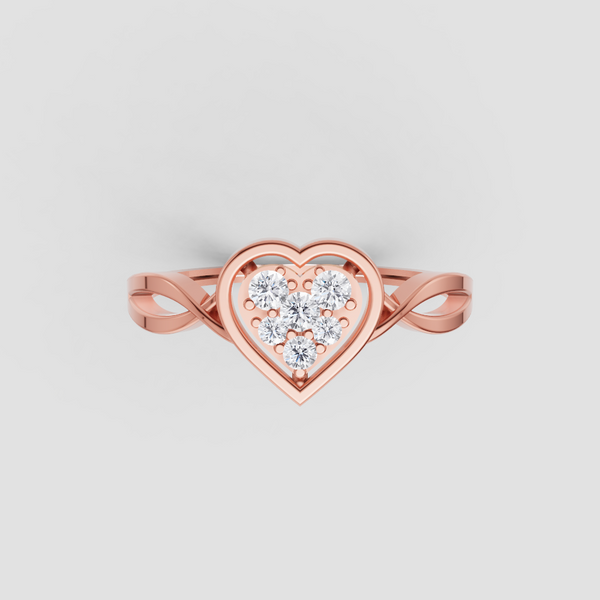 HALO HEART RING