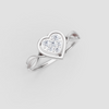HALO HEART RING