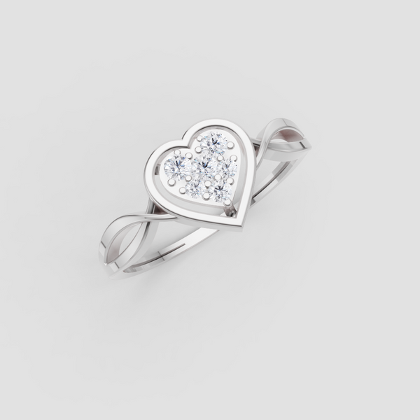 HALO HEART RING