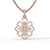 ELEGANTFLORAL PENDANT SET WITH EARINGS