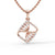RADIANT CURVE PENDANT WITH EARING