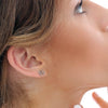 RADIANT CURVE PENDANT WITH EARING
