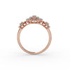 Triple Blossom Diamond Ring