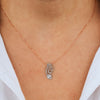 RAIDIANT CURVE DROP PENDANT WITH EARINGS