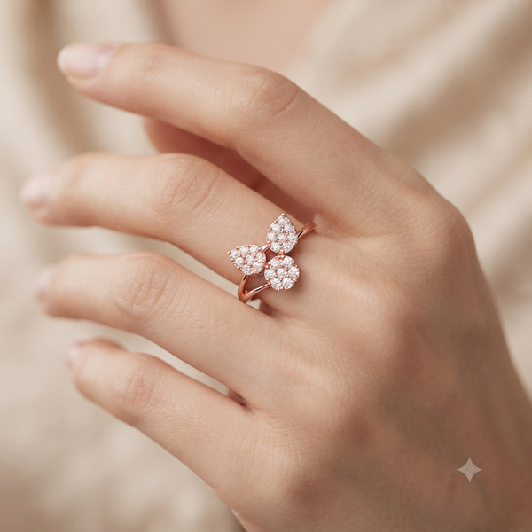 ROSE PETAL DIAMOND RING