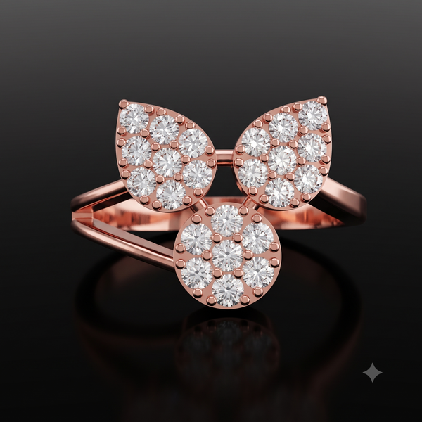 ROSE PETAL DIAMOND RING