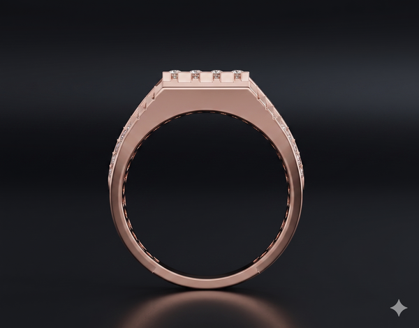 Regal Crossline Diamond Cluster Ring