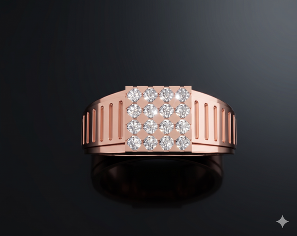 Elite Patterned Diamond Ring