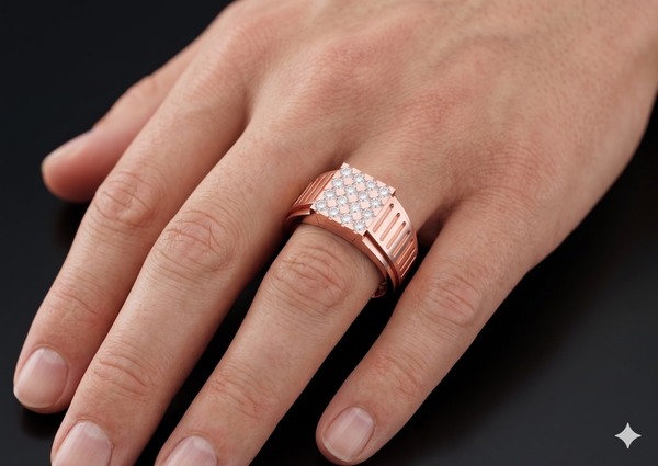 Elite Patterned Diamond Ring
