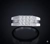 Regal Crossline Diamond Cluster Ring