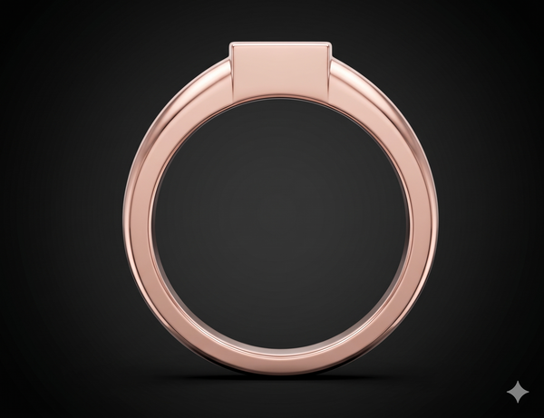 Royal Square Diamond Gents Ring