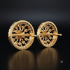 DIAMOND SUNFLOWER STUDS EARING