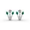 Emerald Bloom Diamond Earrings