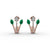 Emerald Bloom Diamond Earrings