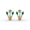 Emerald Bloom Diamond Earrings
