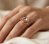 ROYAL HEART HALO RING
