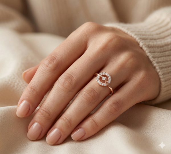 LUNA CIRCLE DIAMOND RING