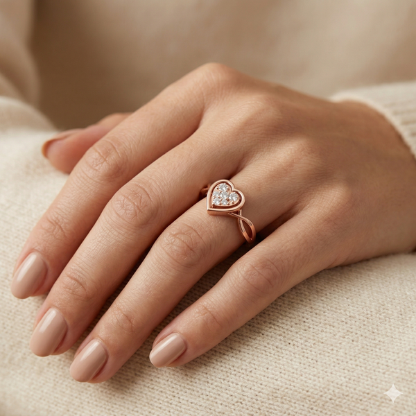 HALO HEART RING