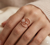 FLOWER HEARTS CLUSTER RING
