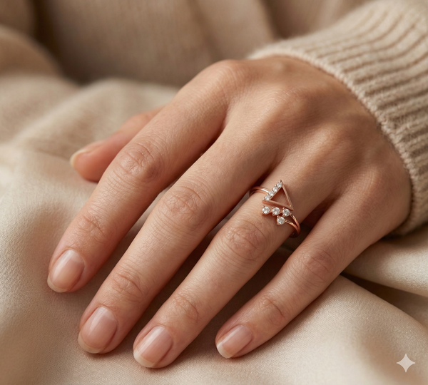 TRI-AURA DIAMOND GOLD RING