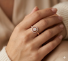 FLORAL STAR HALO RING