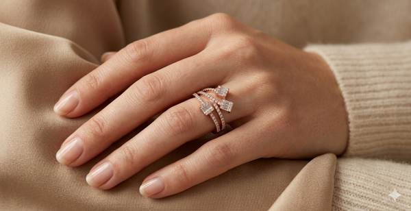 TRINITY BAGUETTE WRAP RING
