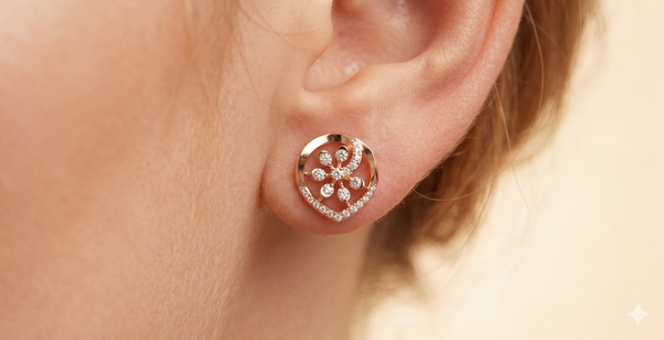 RADIANT FLORAL STUDS EARING