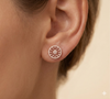 DIAMOND SUNFLOWER STUDS EARING