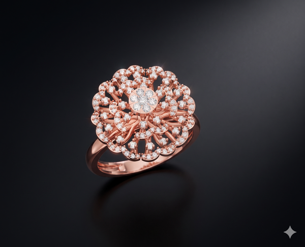 Royal Mandala Diamond Ring