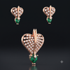 EMERALD HEART RAIDIANCE PENDANT SET
