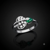 CELESTE LEAF RING