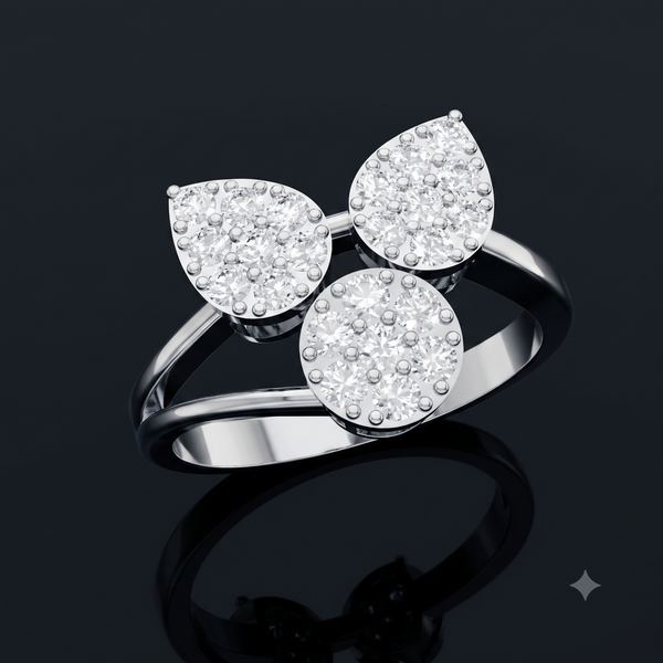 ROSE PETAL DIAMOND RING