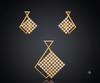 DIAMOND DRIFT PENDANT SET