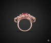 Royal RubyBloom Ring