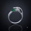 CELESTE LEAF RING
