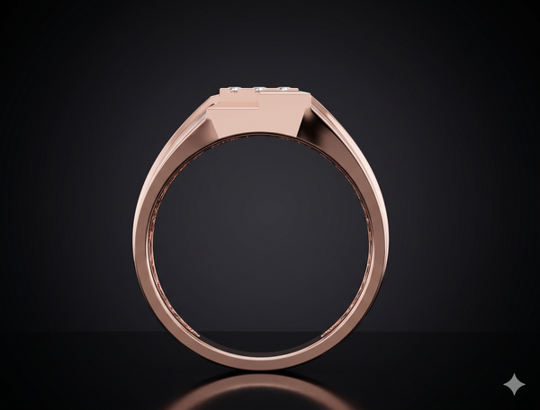Imperial Tiered Diamond Grid Ring