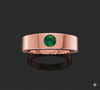 EMERALD MALE SOLITAIRE BAND