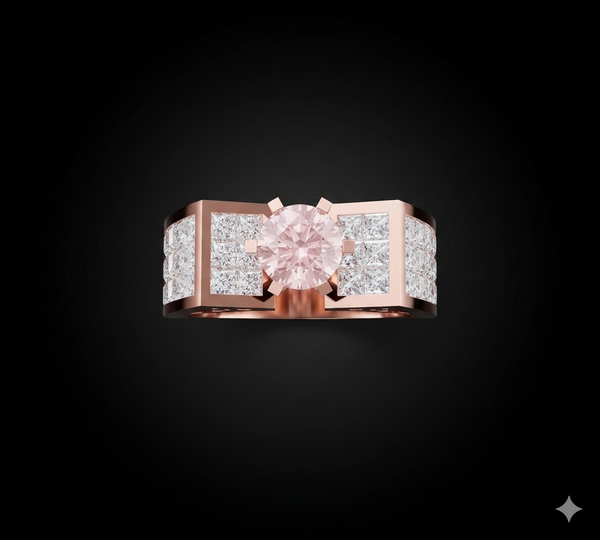 CROWN CURVE SOLITAIRE RING