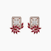 Ruby Radiance Diamond Earrings